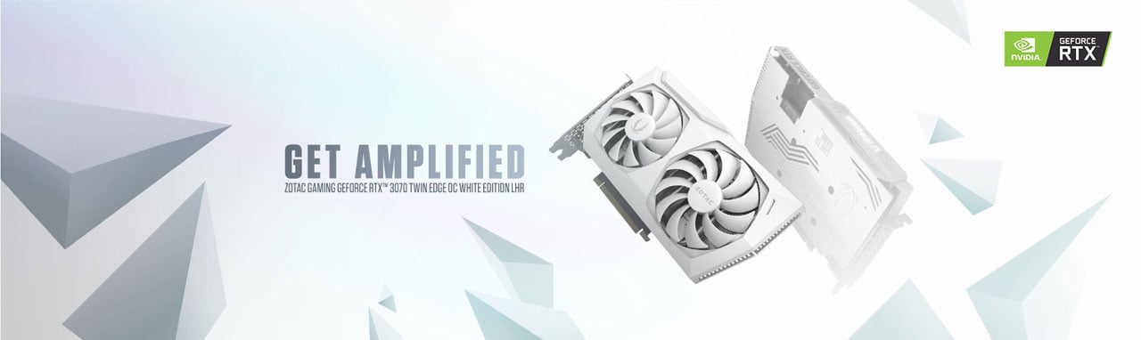 ZOTAC Twin Edge OC LHR White Edition GeForce RTX 3070 Video Card